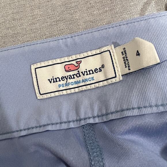 Vineyard Vines Light Blue Golf Skort with Scalloped Hem | Women's Size 4 - Picture 4 of 8